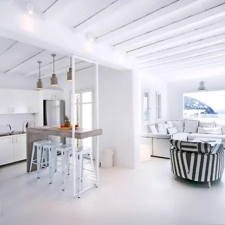 Luxury Mykonos Shali 4 Bedrooms Sea View Private Pool Elia Villa *